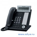 Цифровой системный телефон с 3-строчным ЖК, черный Panasonic KX-DT343RU-B