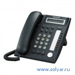 Цифровой системный телефон с 1-строчным ЖК, черный Panasonic KX-DT321RU-B