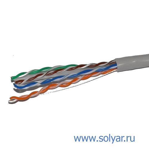 Кабель W&T UTP-4, 23AWG кат.6, внутр (WT-2037B)