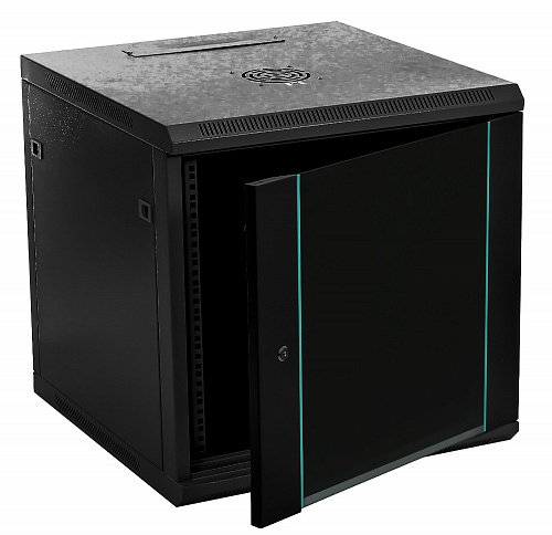 Шкаф 19" 15U 600х500мм, черный (C156050BWT)