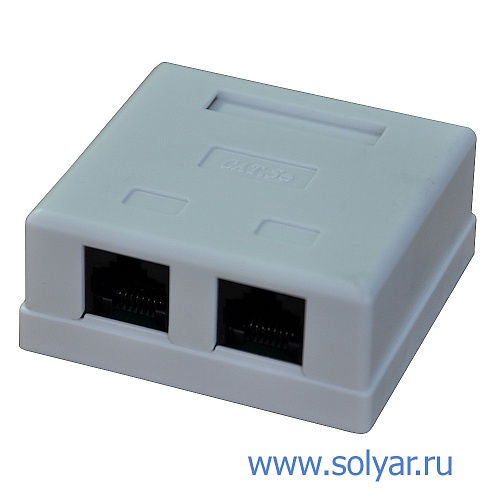Розетка 2хRJ-45 8P8C (WT-2015)