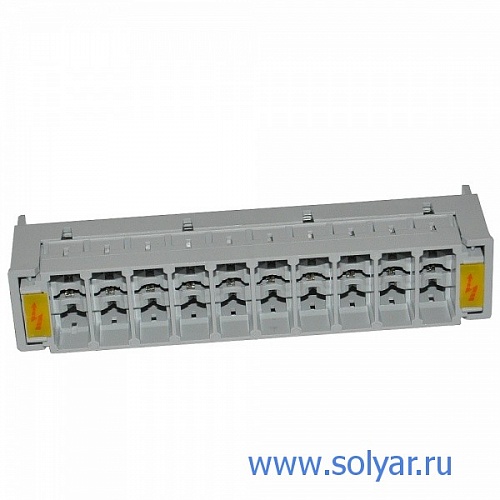 Магазин на 10 3-х полюсных разрядников (WT-1041A)