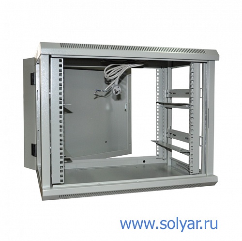 Шкаф 19" 9U 600х540мм, серый (C096054GWT)