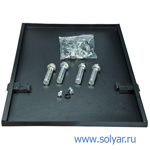 Шкаф 19" 15U 600х450мм, черный (C156045BWT)