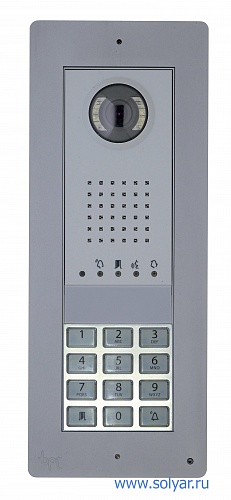 Вызывная панель THANGRAM DVC/08 с цифровой видеокамерой, серый цвет (система XiP) арт. 62020030