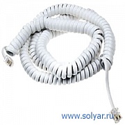 Шнур телефонной трубки с разъёмами 4P4C, 2 м (WT-6026-2M)