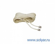Шнур телефонный с разъёмами 6P4C, 5 м (WT-6022-5M)