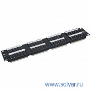 Патч-панель 19", 48 портов RJ-45, 6кат, DUAL Krone IDC (WT-2090C-48P-DUAL)