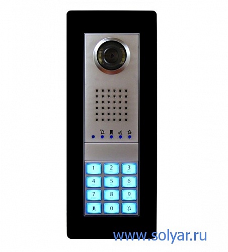 IP вызывая панель THANGRAM DVC/IP ME  с цифровой видеокамерой, цвет металл арт. 62020340