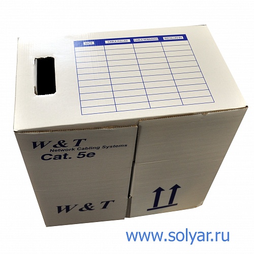 Кабель W&T SFTP-4, кат.5e, внутр (WT-2037D)