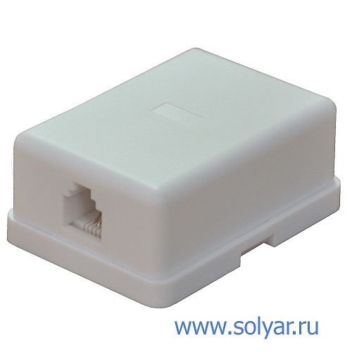 Розетка 1хRJ-11 6P4C (WT-6009A)