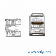 Розетка кейстоун RJ-45 CAT.5E  (WT-2007A)