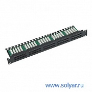 Патч-панель 19", 50 портов RJ-45, кат.3, 1U (WT-2052)