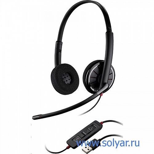 PL-C320M, BlackWire C320M (PL-С320M),проводная гарнитура,USB, MOC, Lync