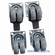Ролики для шкафа, комплект 4 шт., БГ-РС-4 