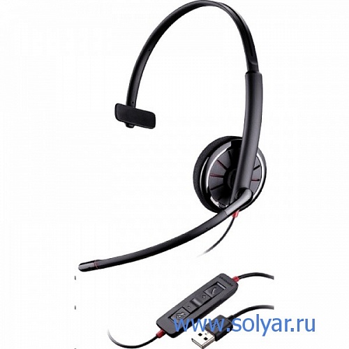 PL-C310M, BlackWire C310M (PL-C310M), проводная гарнитура,USB, MOC, Lync