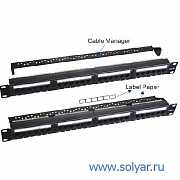 Патч-панель 19", 24 порта RJ-45, кат.5e, 110 IDC (WT-2178A-110)