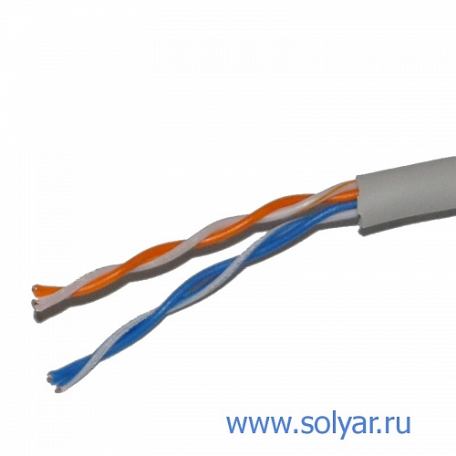 Кабель W&T UTP-2, кат.5e, 2-парный внутр (WT-2037A-2)