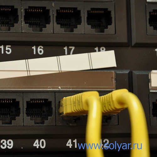 Патч-панель 19", 24 порта RJ-45, кат.5e, Krone IDC (WT-2029A-KR-24 ports)