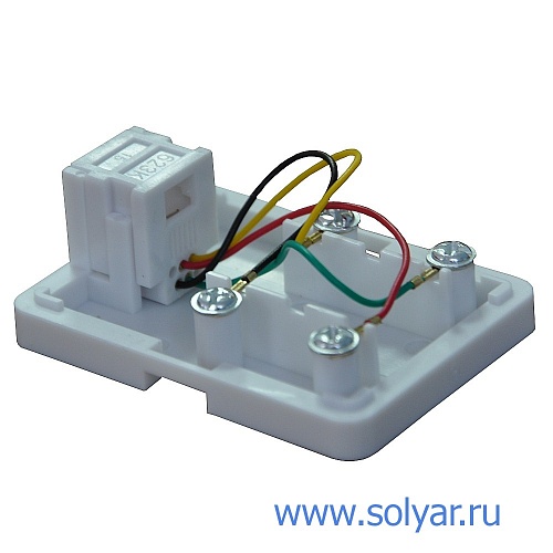 Розетка 1хRJ-11 6P4C (WT-6009A)